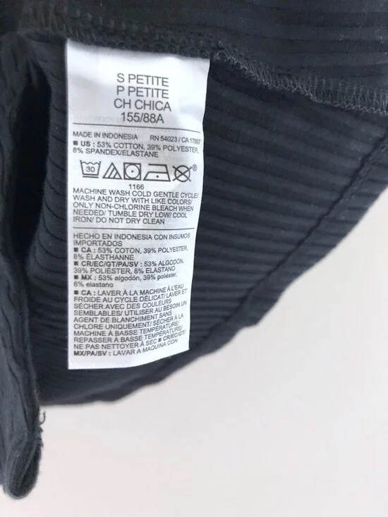 NWT Old Navy Petite Short-sleeve Ribbed Button-down Top - Picture 6 of 6